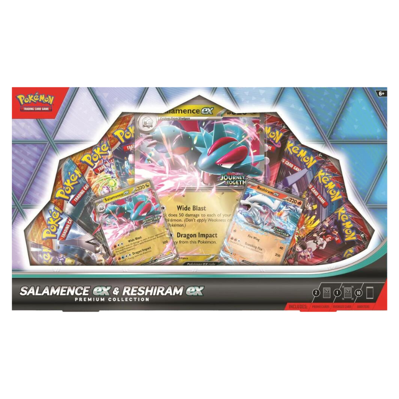 Pokemon English Salamence ex & Reshiram ex Premium Collection CARDS LIVE OPENING