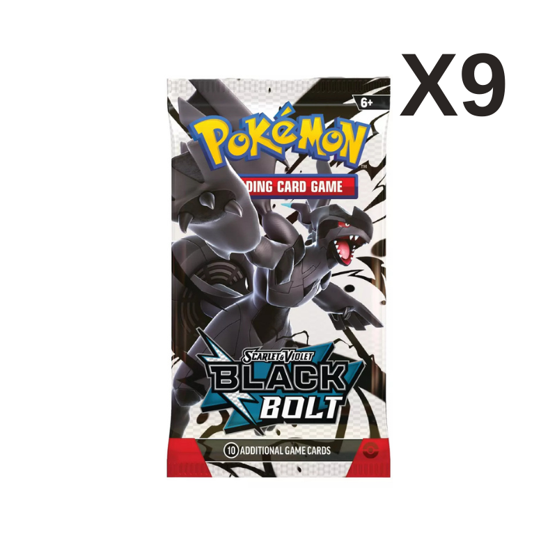 Pokemon English SV10.5 Black Bolt & White Flare Booster CARDS LIVE OPENING