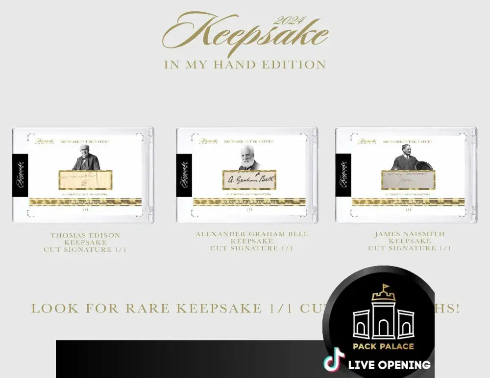 Keepsake In My Hand Edition Hobby Box (Super Break 2024) Card Games