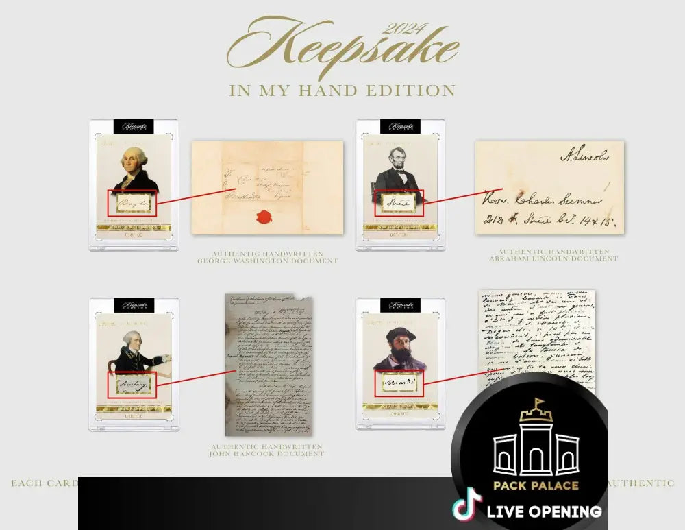 Keepsake In My Hand Edition Hobby Box (Super Break 2024) Card Games