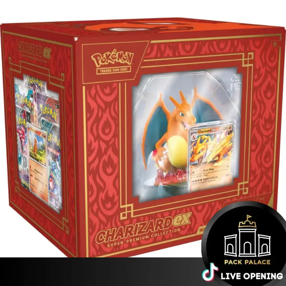 Pokemon Charizard Ex Super Premium Collection Box Cards Live Opening Card Games