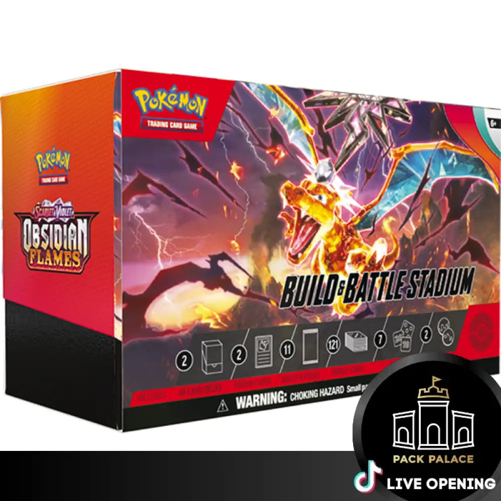 Pokemon Scarlet & Violet Obsidian Flames Sv3 Cards Live Opening @Packpalace Card Games