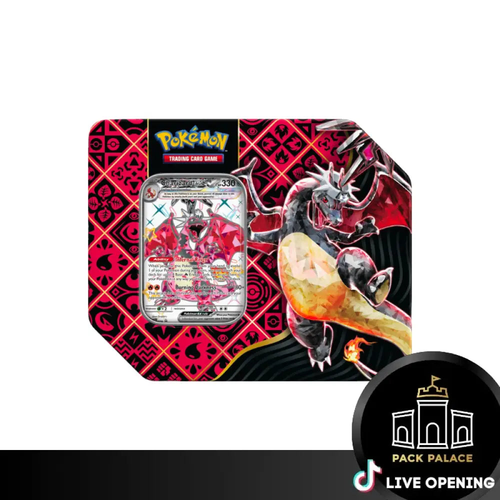 Pokemon Scarlet And Violet 4.5 Paldean Fates Tins Collection Box Cards Live Opening @Packpalace Tin