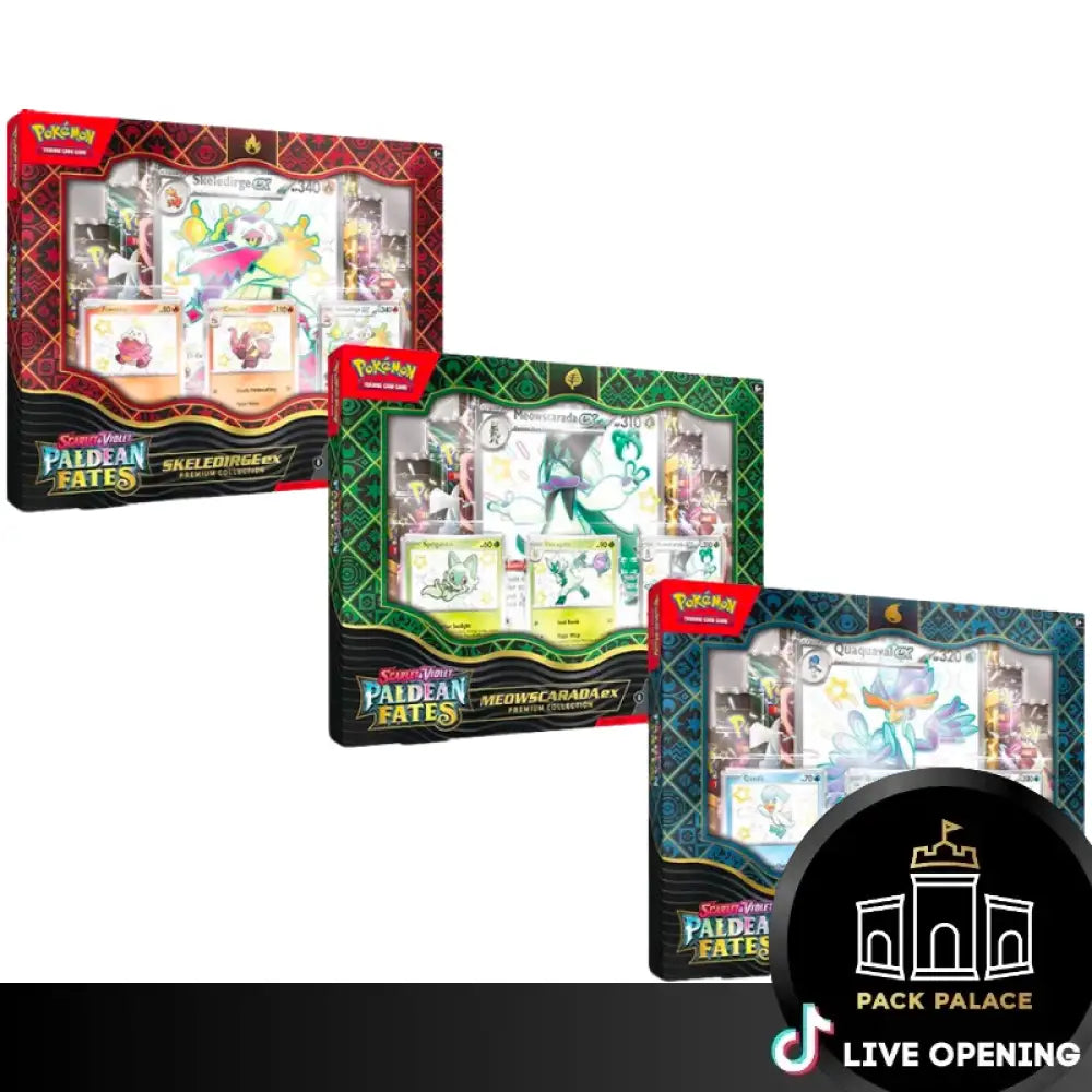 Pokemon Scarlet And Violet 4.5 Paldean Fates Tins Collection Box Cards Live Opening @Packpalace