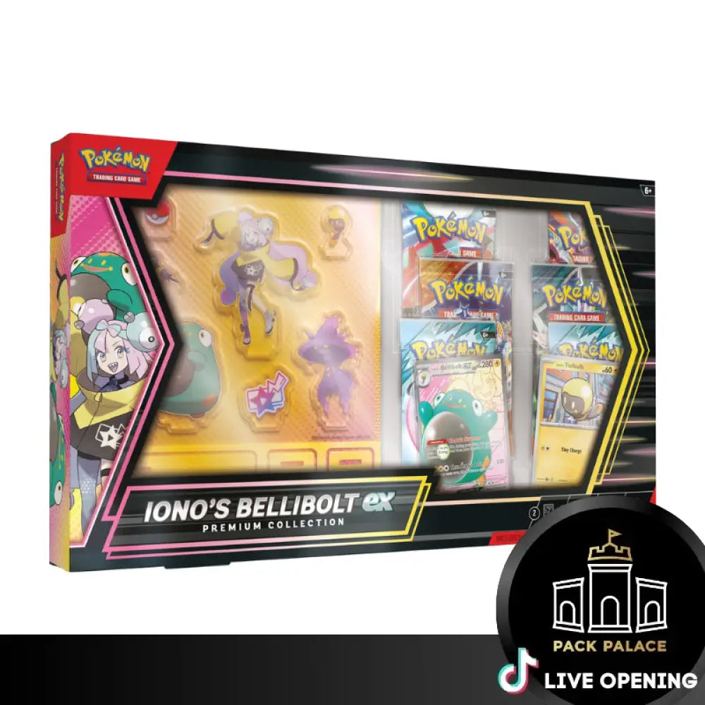 Pokemon English Iono’s Bellibolt ex Premium Collection CARDS LIVE OPENING Premium Collection Box Card Games