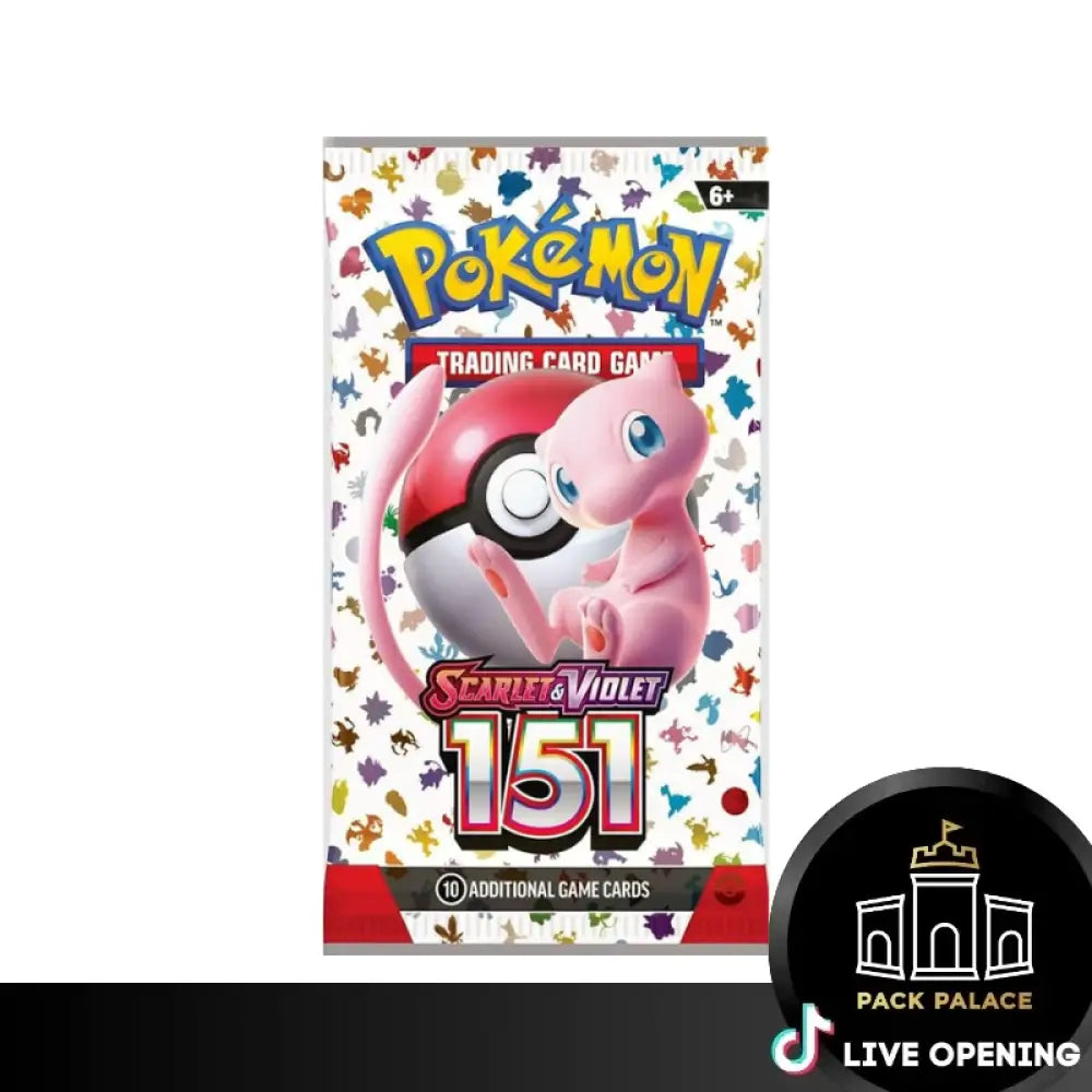 Pokemon Scarlet And Violet 3.5 151 English Cards Live Opening @Packpalace Booster Pack Card Games