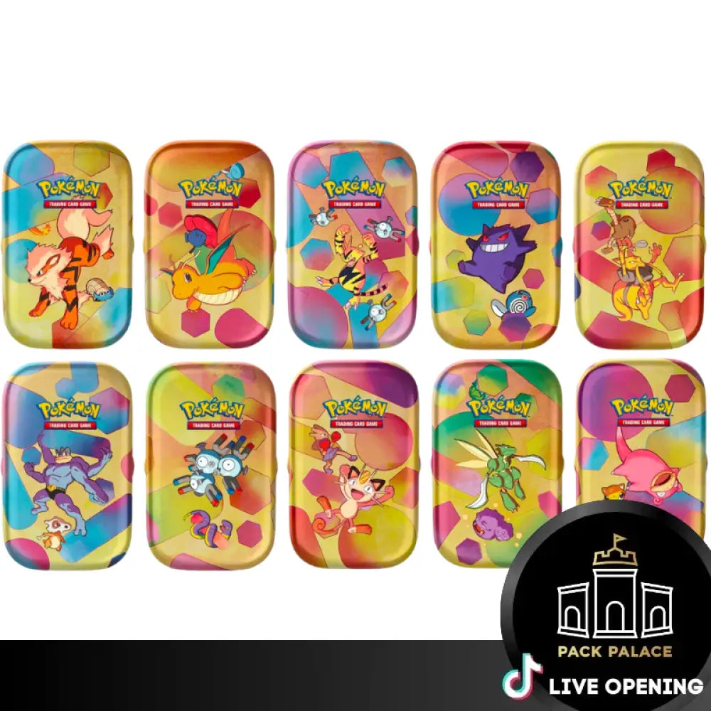 Scarlet And Violet 3.5 151 English Cards Live Opening @Packpalace Mini Tins Card Games