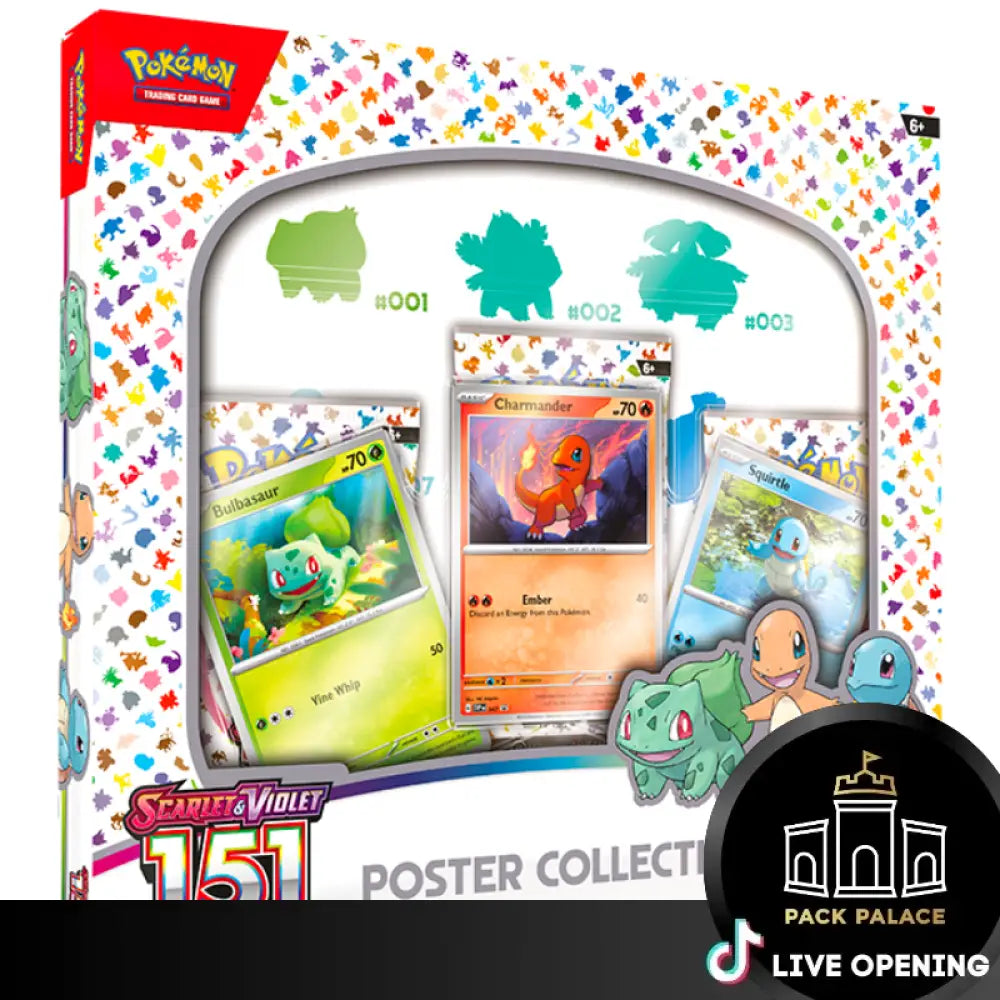 Scarlet And Violet 3.5 151 English Cards Live Opening @Packpalace Poster Collection Card Games