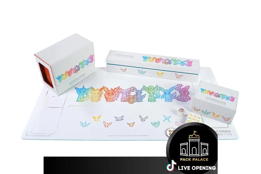 Pokemon Simplified Chinese 2024 Eevee Gx Gift Box - Jolteon/Vaporeon/Flareon Card Games