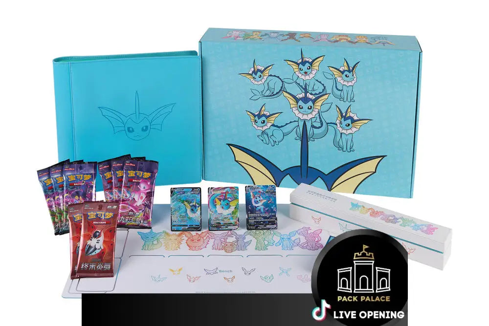 Pokemon Simplified Chinese 2024 Eevee Gx Gift Box - Jolteon/Vaporeon/Flareon Vaporeon Card Games