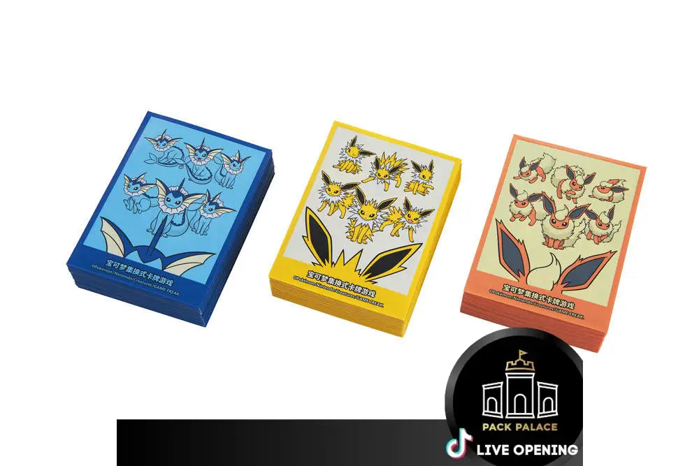 Pokemon Simplified Chinese 2024 Eevee Gx Gift Box - Jolteon/Vaporeon/Flareon Card Games