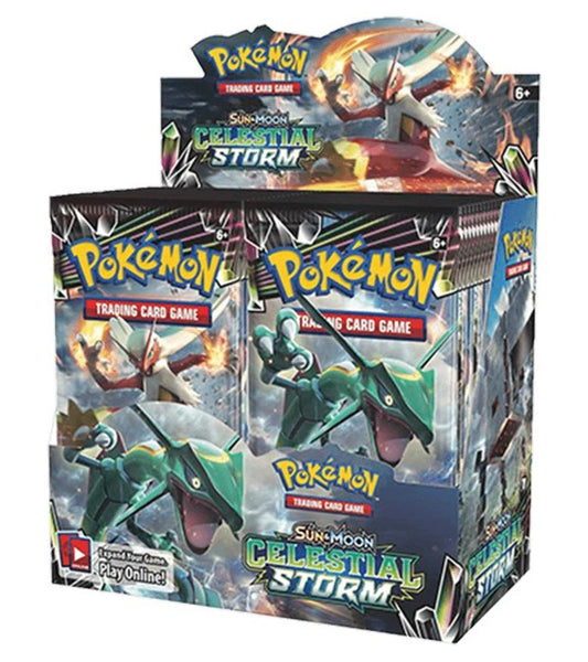 Pokemon English 2018 Sun & Moon Celestial Storm Booster CARDS LIVE OPENING @PackPalace