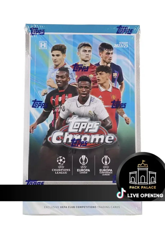 2022/23 Topps Chrome Uefa Club Competitions Soccer Lite Cards Live Opening @Packpalace Card Games