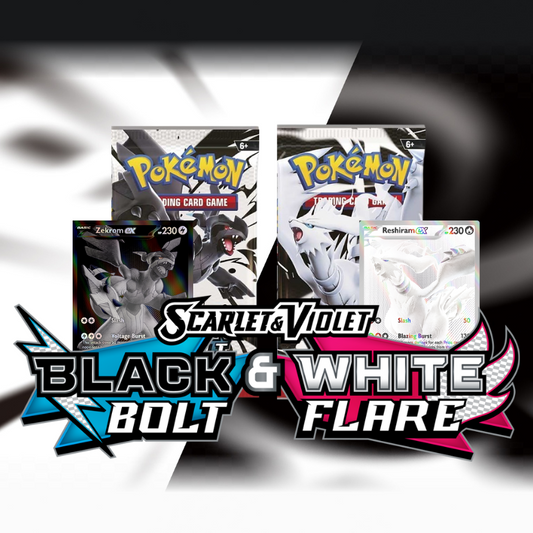 Pokemon English SV10.5 Black Bolt & White Flare Booster CARDS LIVE OPENING