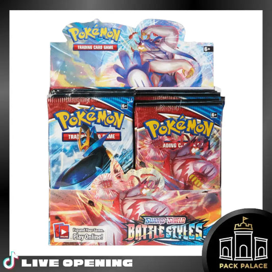 Pokemon Battle Styles Cards Live Opening @Packpalace Booster Box Card Games