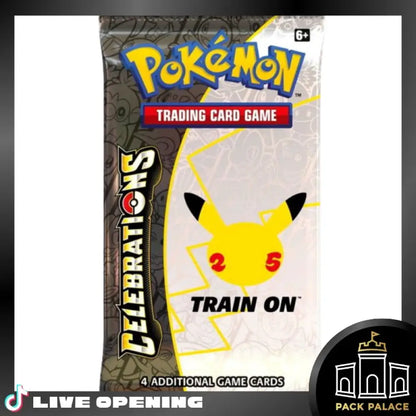 Pokémon Celebrations Booster Pack Cards Live Opening @Packpalace Card Games
