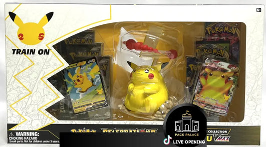 Pokemon Celebrations Booster Pack Cards Live Opening @Packpalace Pikachu Vmax Figure Collection Box