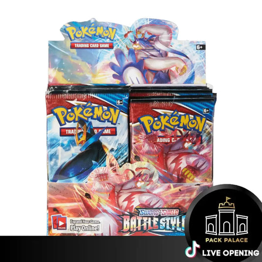 Pokemon Battle Styles Cards Live Opening @Packpalace Booster Box Card Games