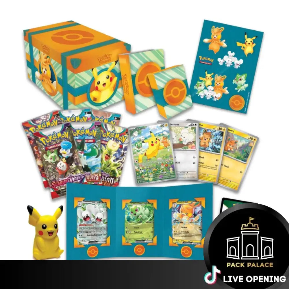 Pokemon Paldea Adventure Chest Cards Live Opening @Packpalace Card Games