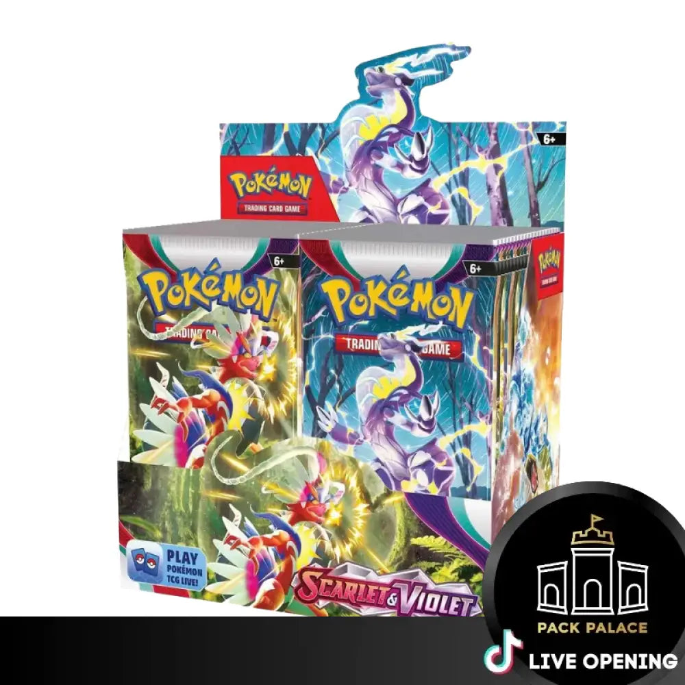 Scarlet And Violet Booster Box Cards Live Opening @Packpalace Card Games