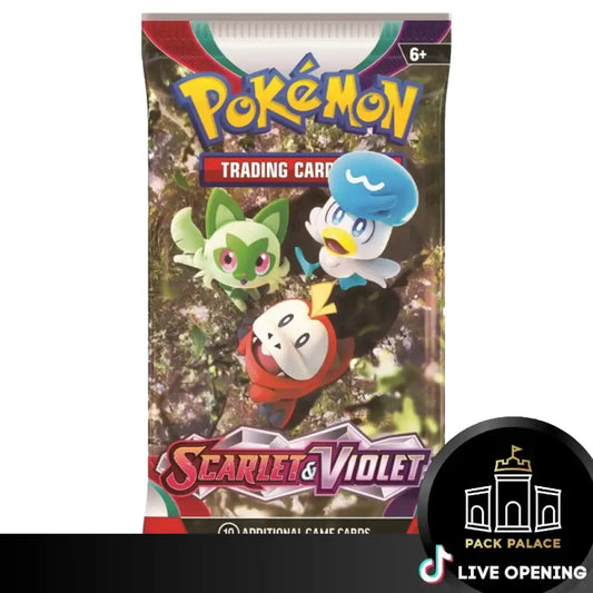 Scarlet And Violet Booster Pack Cards Live Opening @Packpalace Card Games