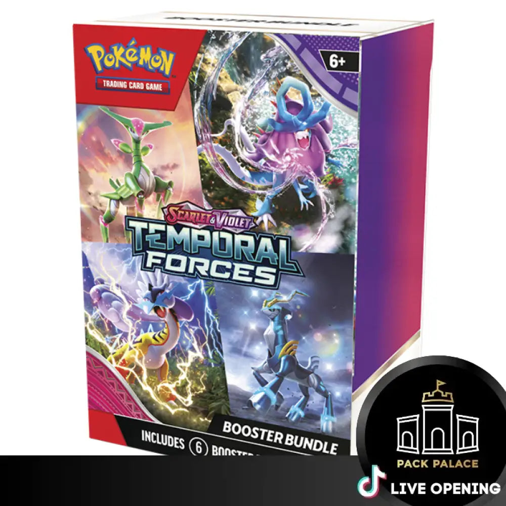 Pokemon Temporal Forces Cards Live Opening Booster Bundle Card Games