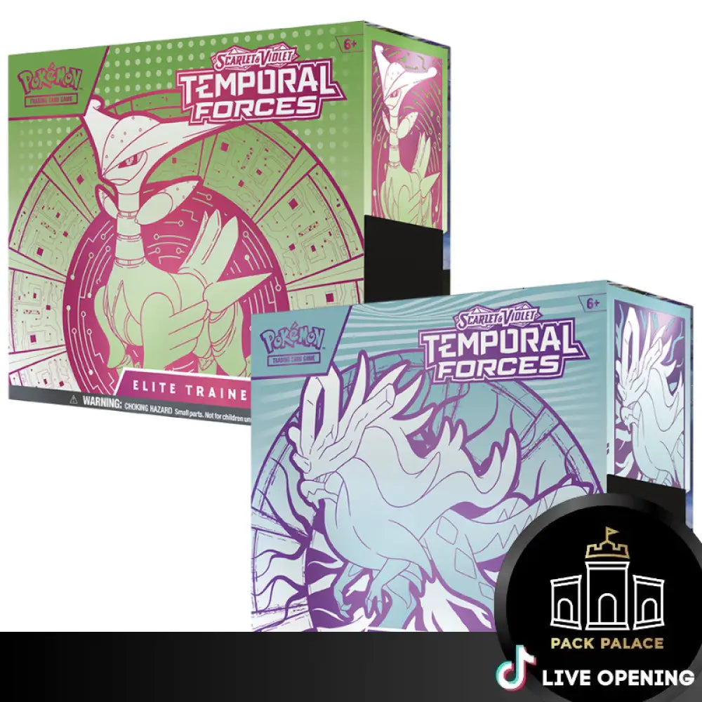 Pokemon Temporal Forces Cards Live Opening Elite Trainer Box Card Games