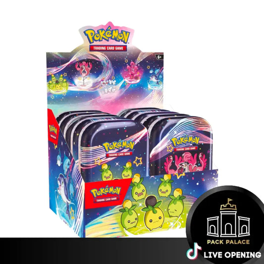 Pokemon Scarlet And Violet 4.5 Paldean Fates Tins Collection Box Cards Live Opening @Packpalace