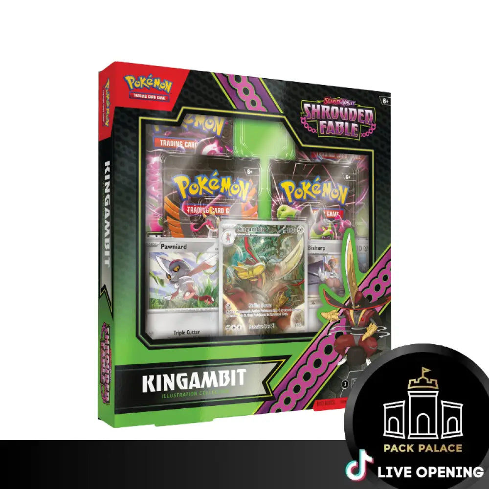 Pokemon En Sv6.5 Shrouded Fable Booster And Collection Box Cards Live Opening @Packpalace Kingambit