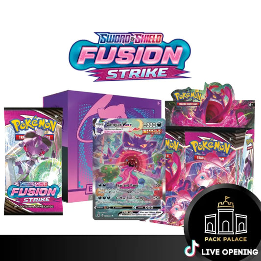 Fusion Strike Booster Box Cards Live Opening @Packpalace Card Games