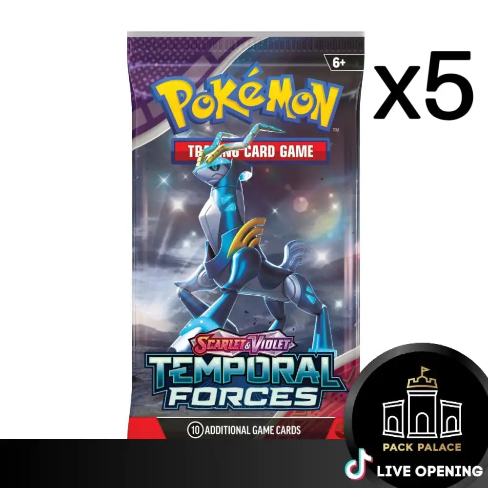 Pokemon English SV05 Temporal Forces CARDS LIVE OPENING @PackPalace Card Games
