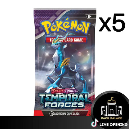 Pokemon English SV05 Temporal Forces CARDS LIVE OPENING @PackPalace Card Games
