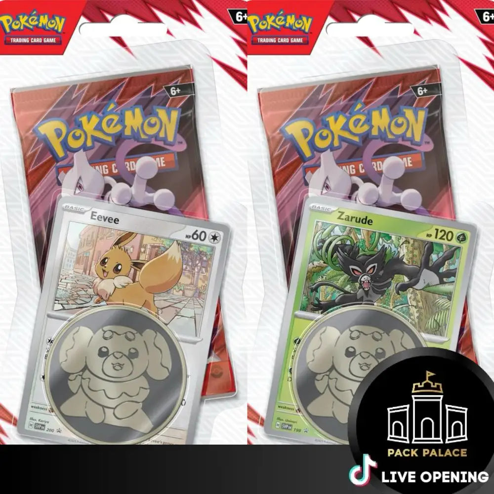 Pokemon English SV10 Destined Rivals Booster CARDS LIVE OPENING 1-Pack Blister [Set of 2] Card Games