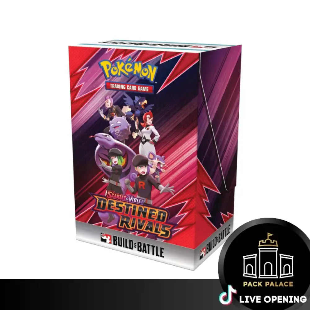 Pokemon English SV10 Destined Rivals Booster CARDS LIVE OPENING Build and Battle Card Games