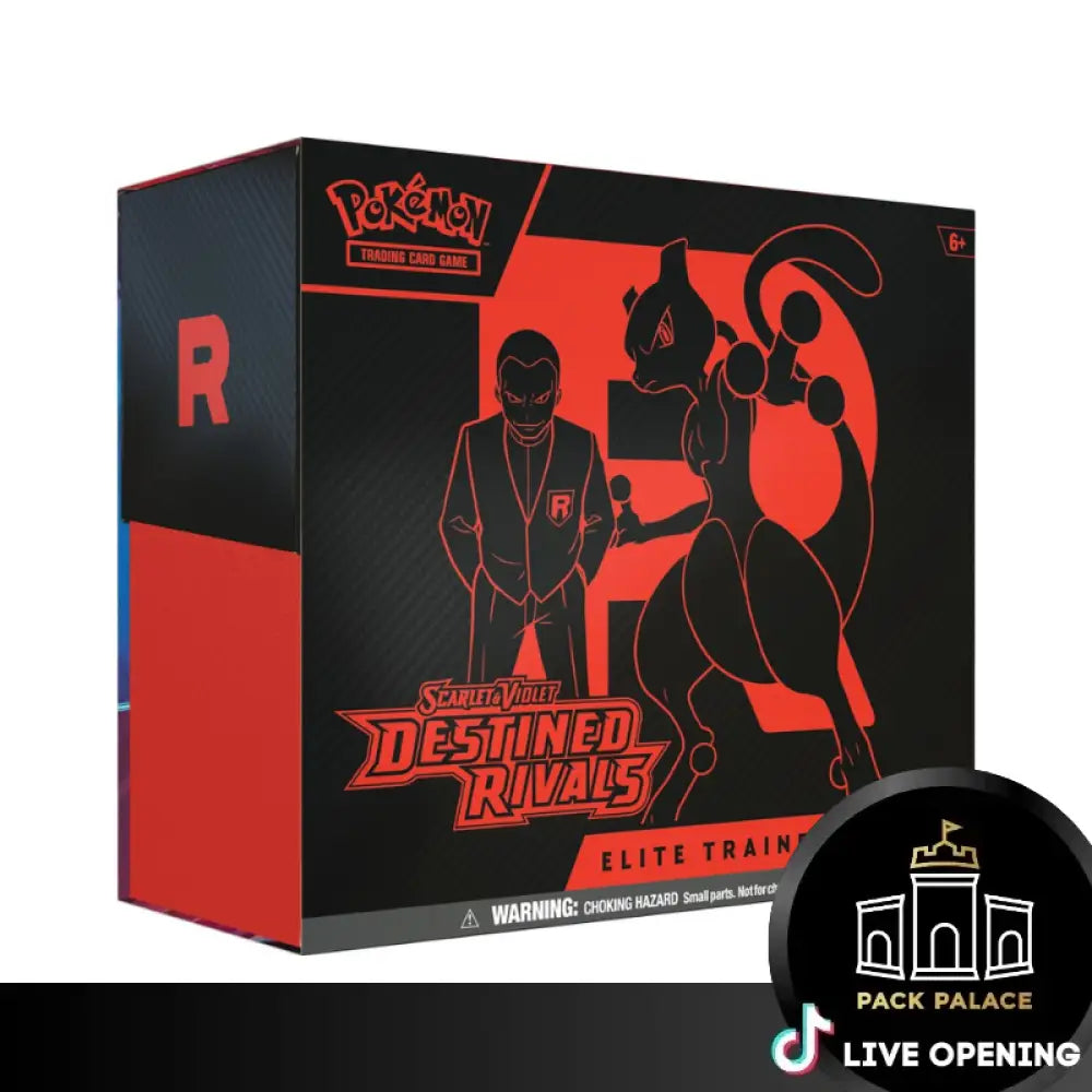 Pokemon English SV10 Destined Rivals Booster CARDS LIVE OPENING Elite Trainer Box Card Games