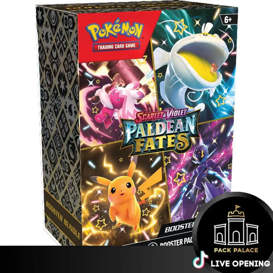 Pokemon English SV4.5 Paldean Fates CARDS LIVE OPENING @PackPalace Booster Bundle Card Games