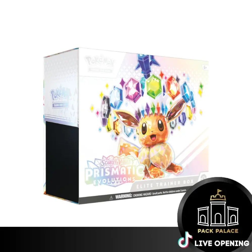 Pokemon English Sv8.5 Prismatic Evolutions Elite Trainer Box And Collection Boxes Cards Live