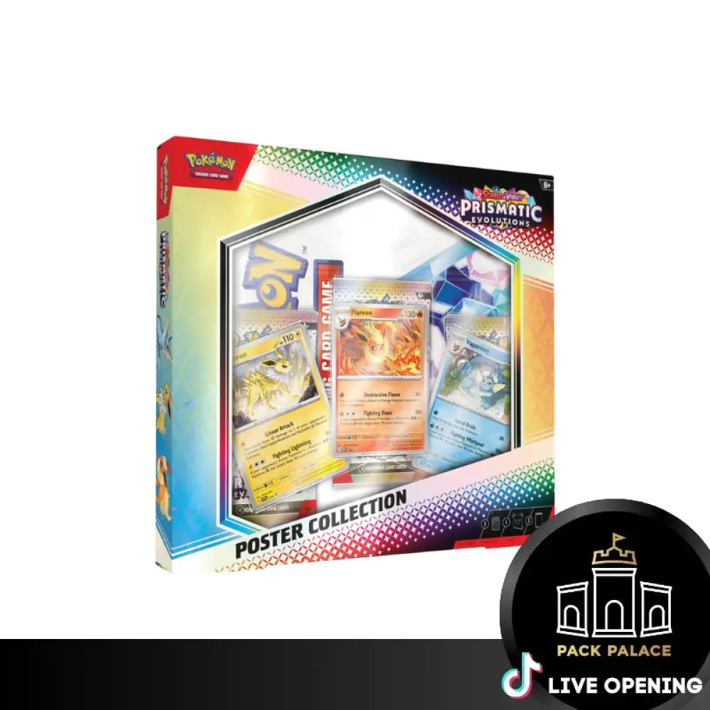 Pokemon English Sv8.5 Prismatic Evolutions Elite Trainer Box And Collection Boxes Cards Live