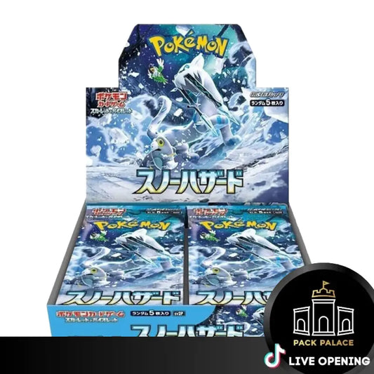 Pokemon Snow Hazard Booster Jp Cards Live Opening @Packpalace Card Games