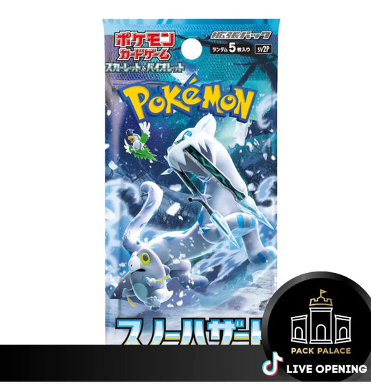 Pokemon Snow Hazard Booster Jp Cards Live Opening @Packpalace Card Games