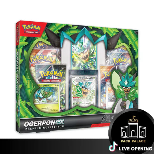 Pokemon Ogerpon Ex Premium Collection Cards Live Opening Card Games