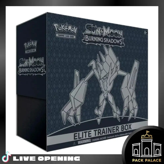 Pokemon Sun&Moon Expansion Elite Trainer Box Cards Live Opening @Packpalace Burning Shadows Card