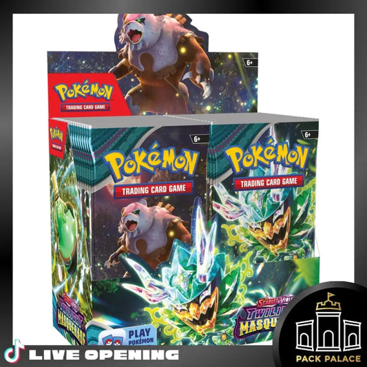 Pokemon Sv6 Twilight Masquerade En Cards Live Opening @Packpalace Booster Box Card Games