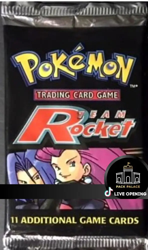 Pokemon Team Rocket Unlimited Cards Live Opening @Packpalace Booster Pack Card Games