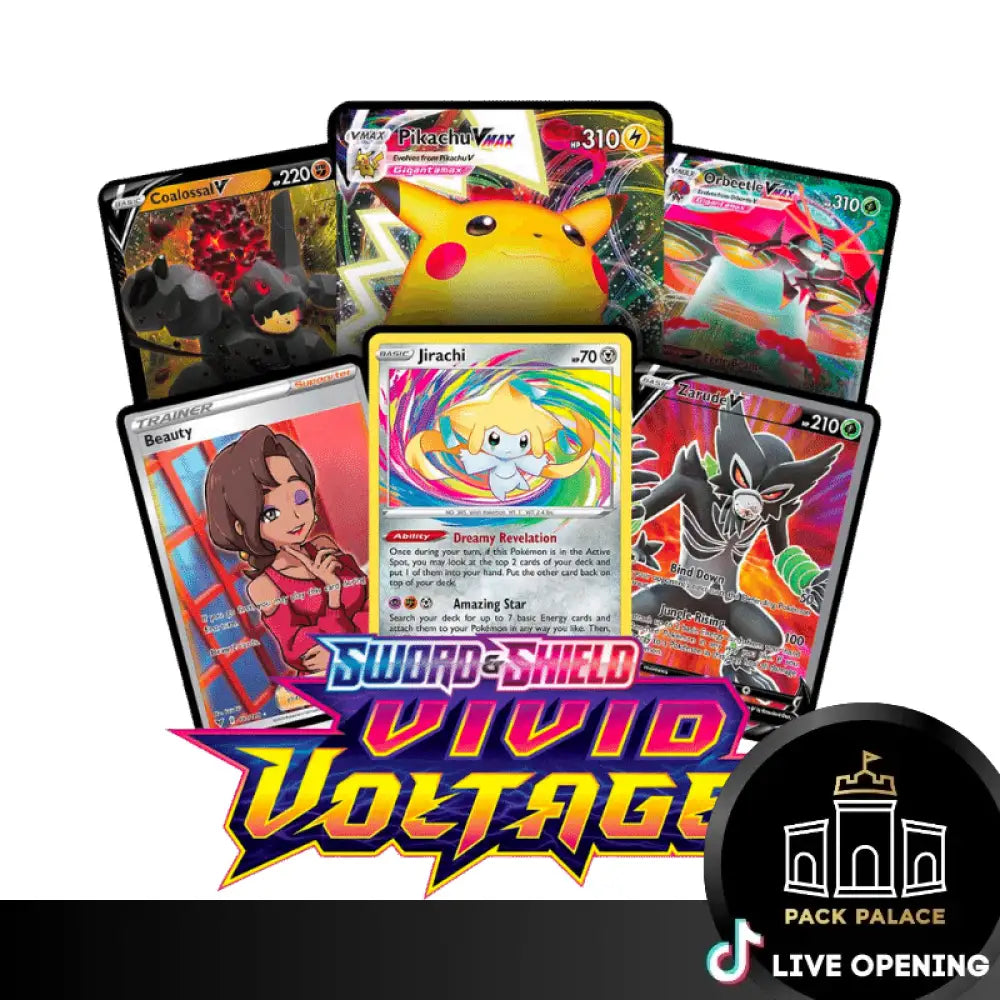 Pokemon Vivid Voltage Cards Live Opening @Packpalace Booster Pack Card Games