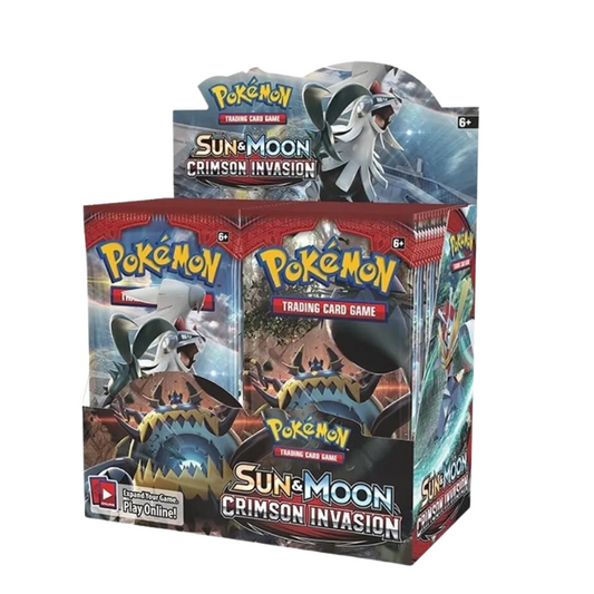 Pokemon English SM4 Crimson Invasion Booster CARDS LIVE OPENING