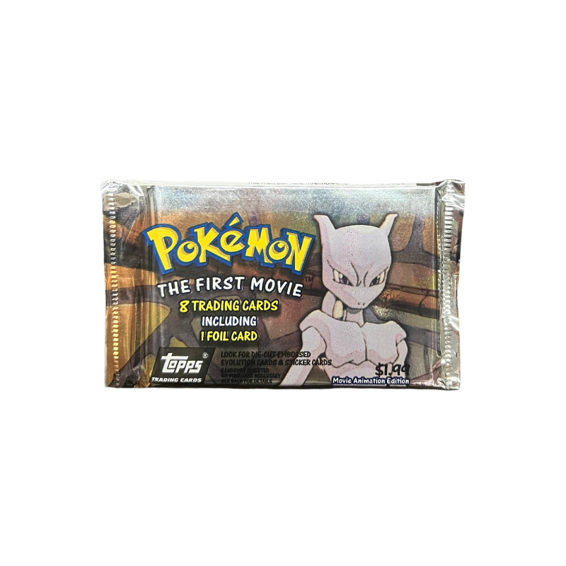 Pokemon Topps Booster Pack Card Live Opening @Packpalace 1999 The First Movie Card Games