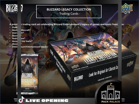 Upper Deck 2023 Blizzard Entertainment Legacy Collection Hobby Box Cards Live Opening @Packpalace